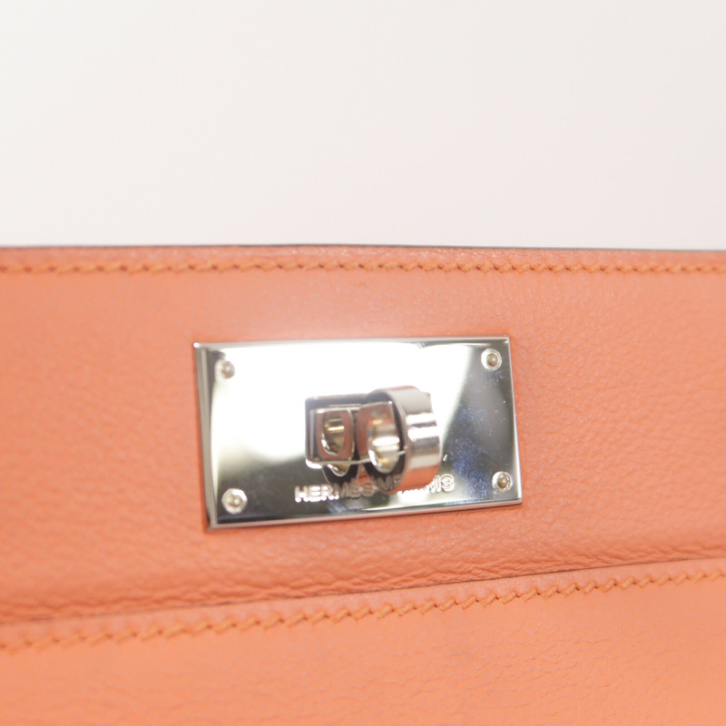 HERMES Evercolor皮革Toolbox 20手挽肩背兩用袋Crevette-8