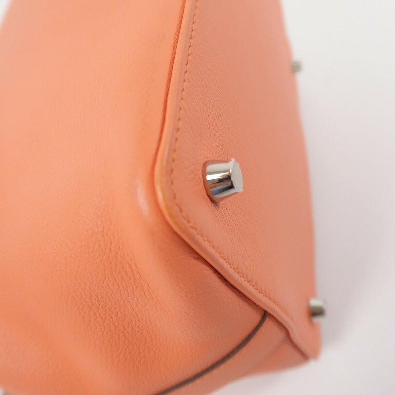 HERMES Evercolor皮革Toolbox 20手挽肩背兩用袋Crevette-11