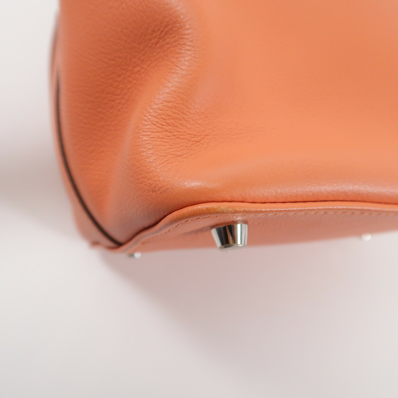 HERMES Evercolor皮革Toolbox 20手挽肩背兩用袋Crevette-13