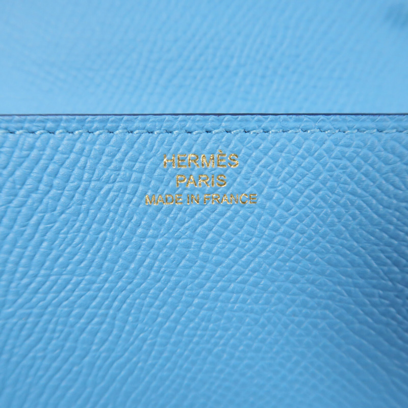 HERMES Epsom皮革Clic 16肩背袋Celeste-5