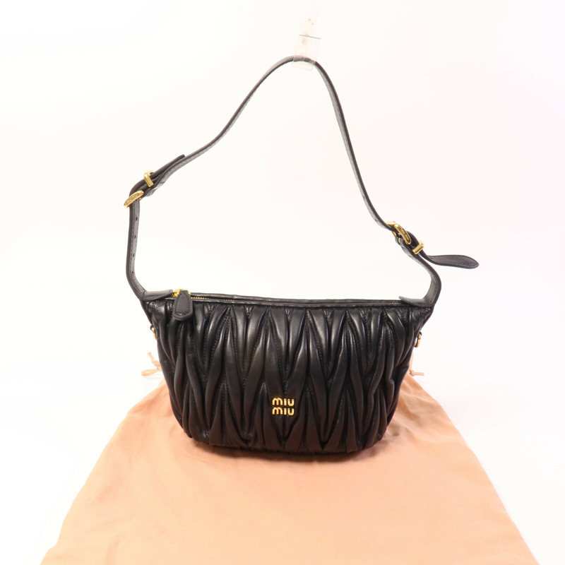 Miu Miu 羊皮皮革Matelasse Nappa Bag肩背袋-9
