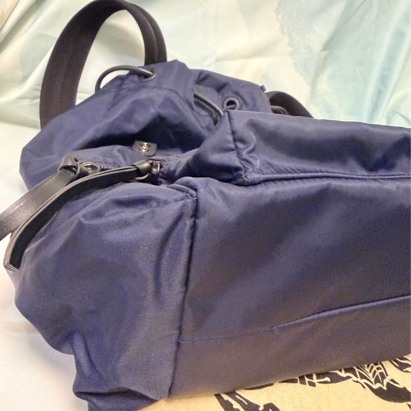 BURBERRY 專櫃正品 4020937 深藍色 後背包 雙肩包-12