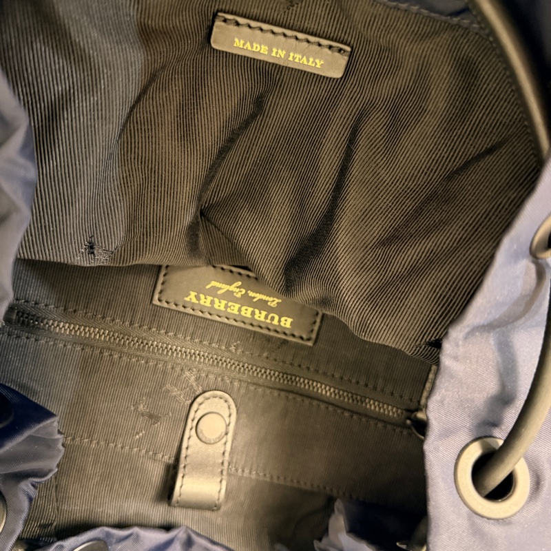 BURBERRY 專櫃正品 4020937 深藍色 後背包 雙肩包-13