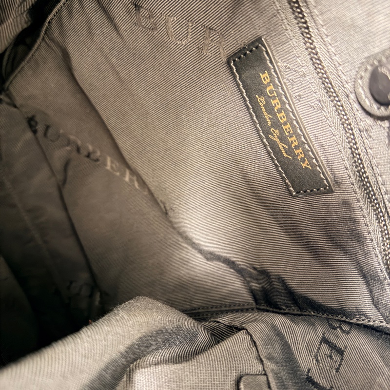 BURBERRY 專櫃正品 4020937 深藍色 後背包 雙肩包-14