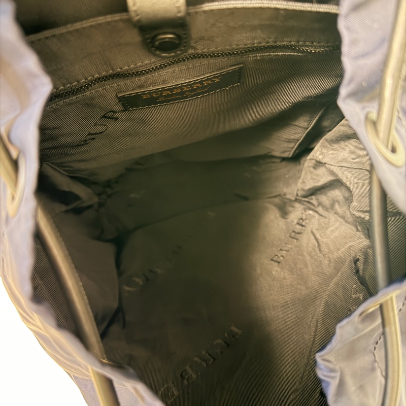 BURBERRY 專櫃正品 4020937 深藍色 後背包 雙肩包-15