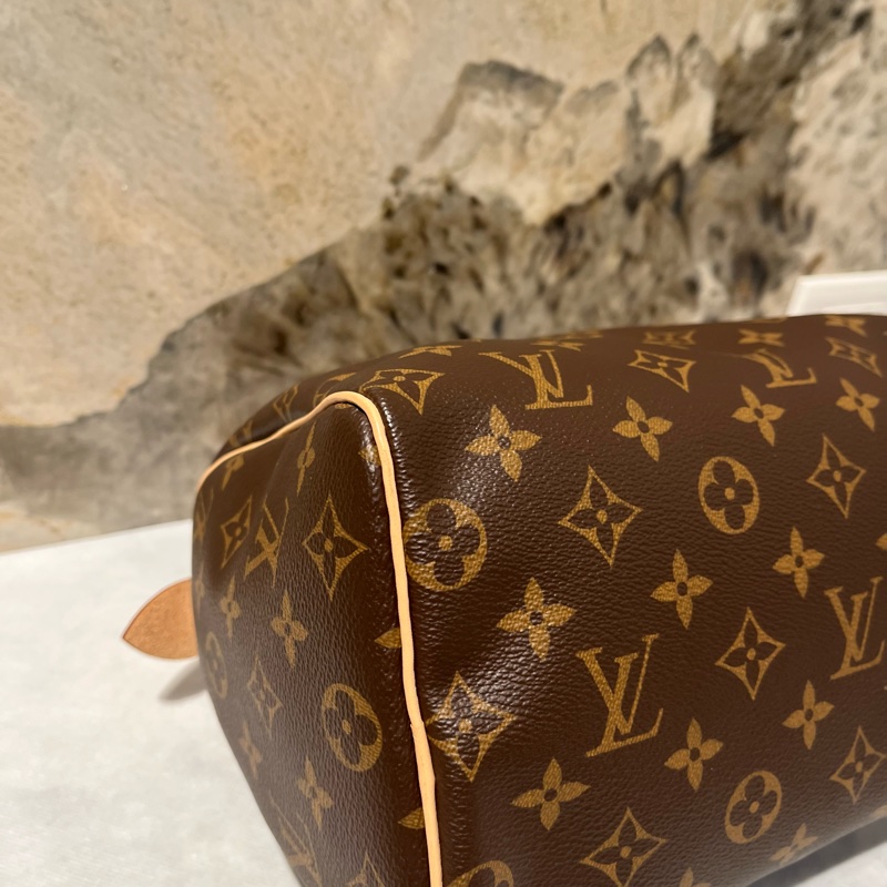 Louis Vuitton 咖啡色 Monogram Speedy 無背帶款-5