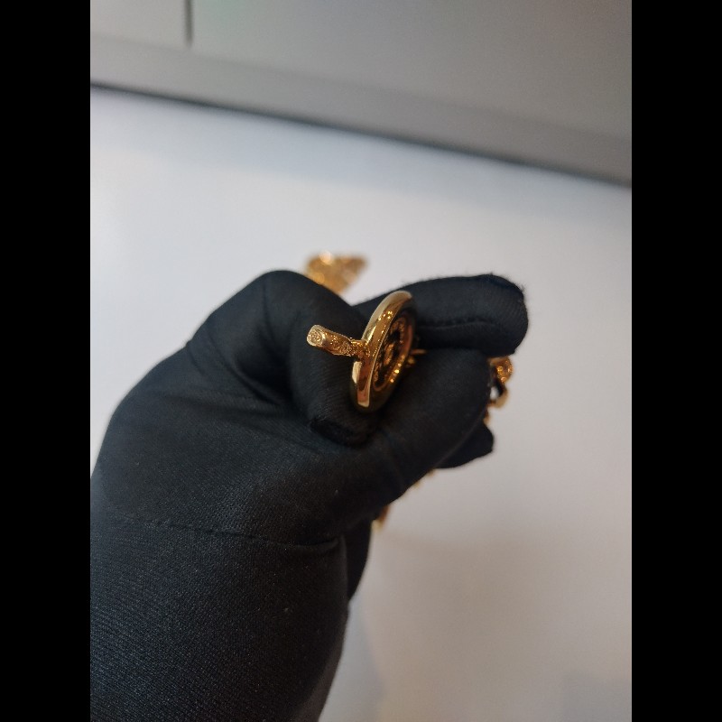 Chanel 金鍊金幣古董腰鍊/可當長項鍊用-9
