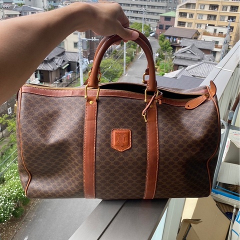 Celine中古老花旅行袋45cm