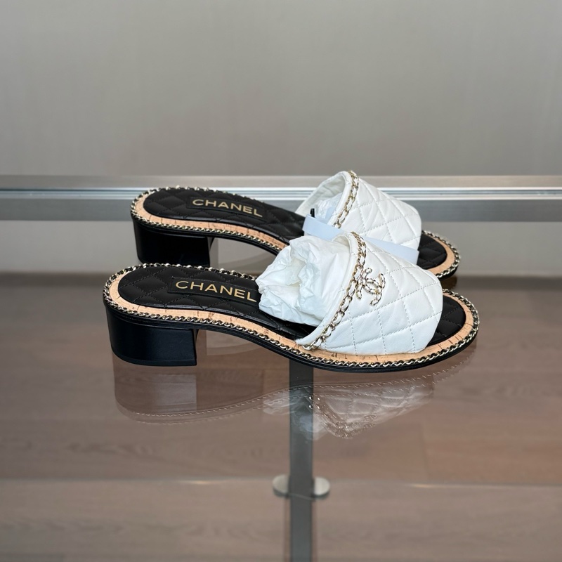 香奈兒CHANEL 25A白金雙C皮穿鏈Logo 38.5碼-2