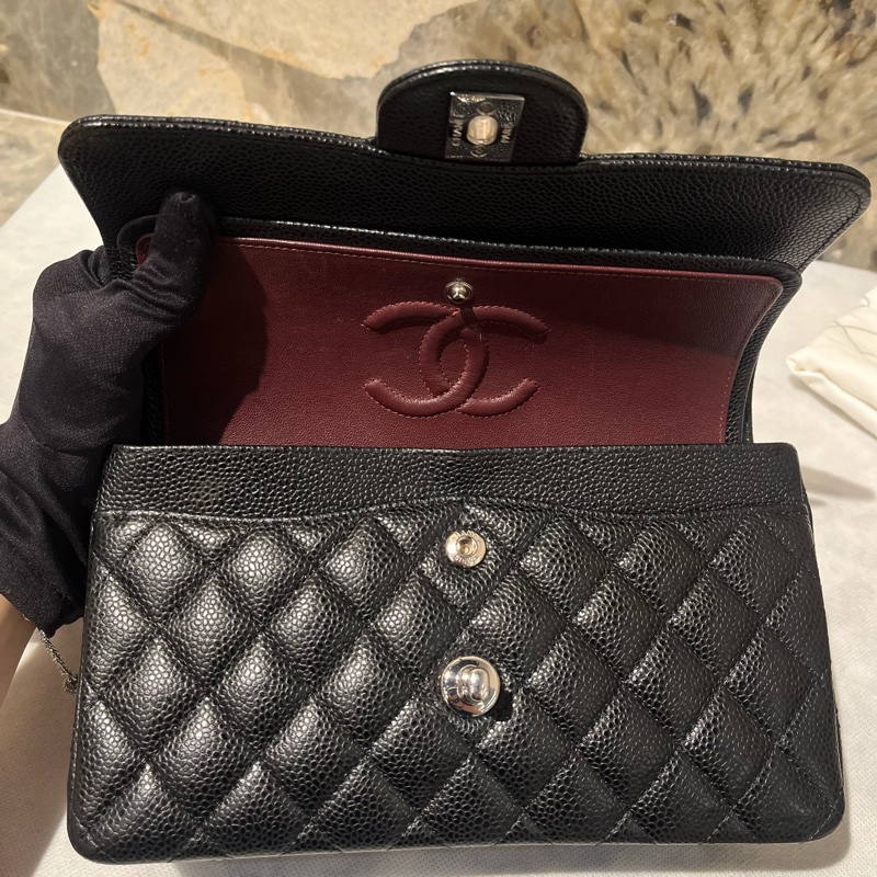 Chanel 黑荔枝銀釦CF23-8