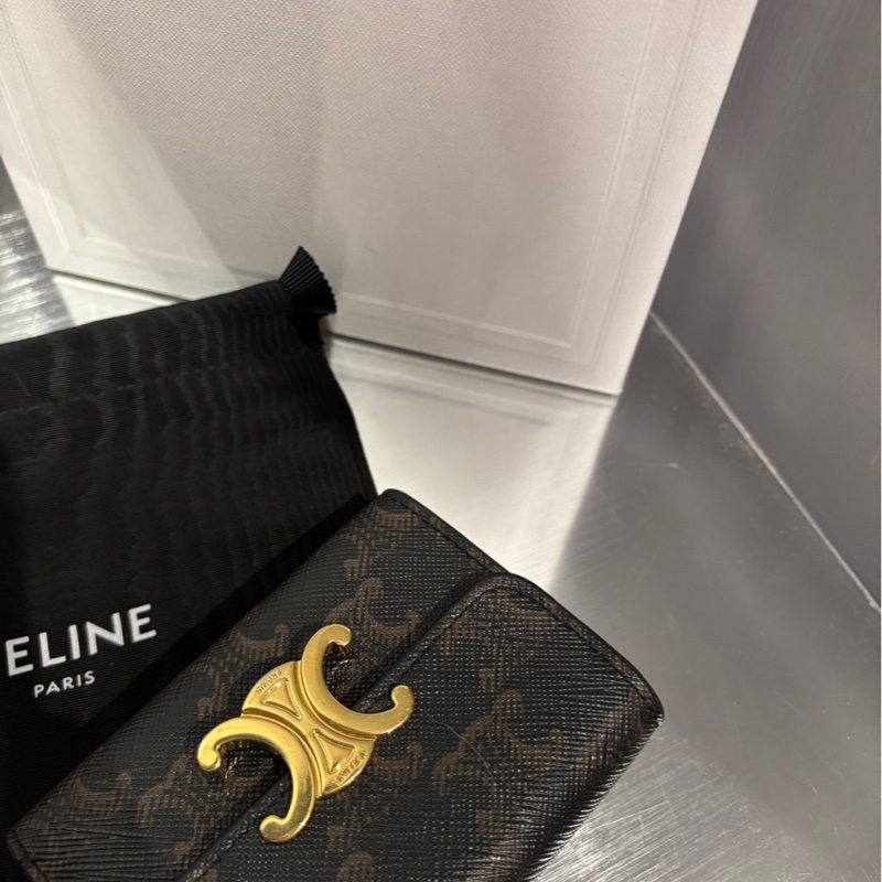 高價款錢包🌟Celine 三折短夾附零錢袋|Classic Trend CT精品|台北東區實體-2