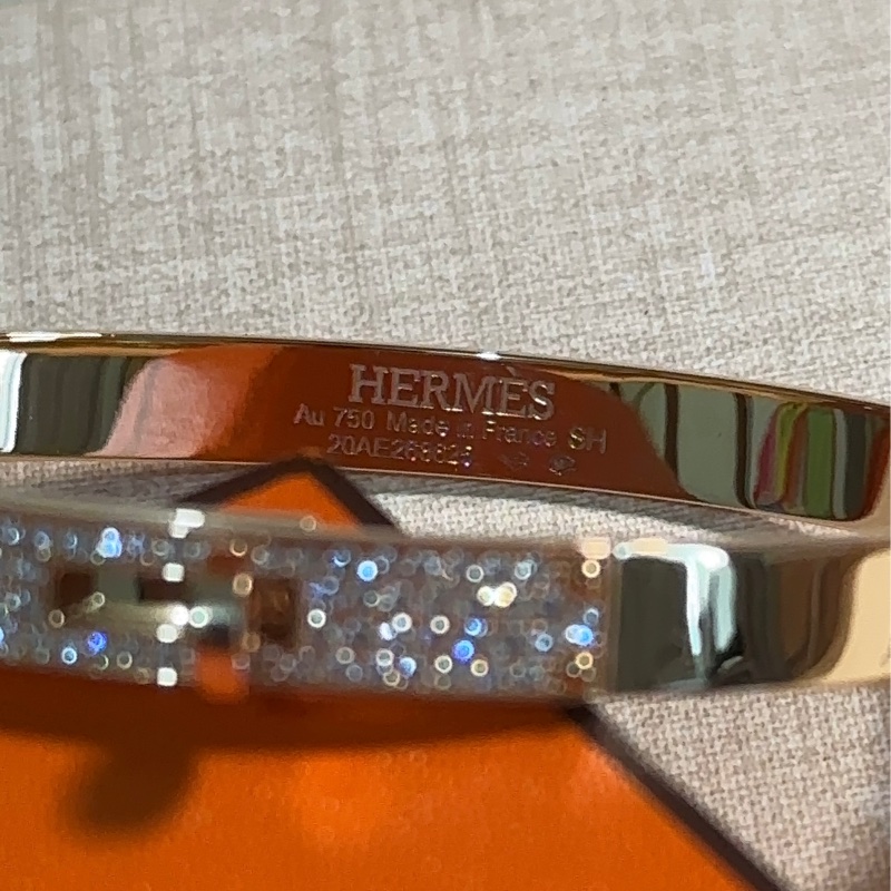 Hermes Kelly半鑽手環 Rose Gold玫瑰金 尺寸SH-3