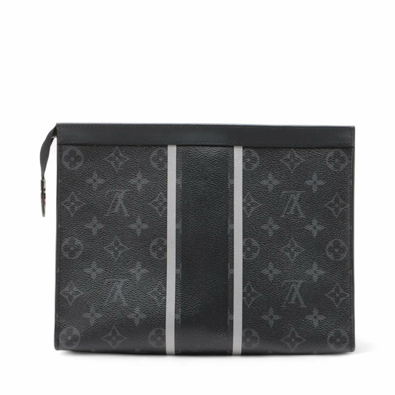 路易威登 Monogram Eclipse Pochette Voyage M64440 第二包皮革男士-1