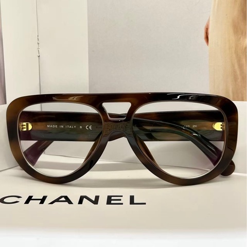 Chanel 豹紋雷朋眼鏡
