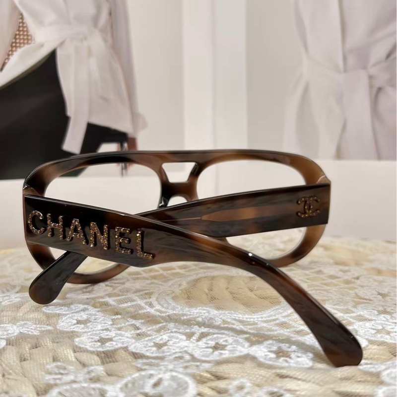 Chanel 豹紋雷朋眼鏡-7