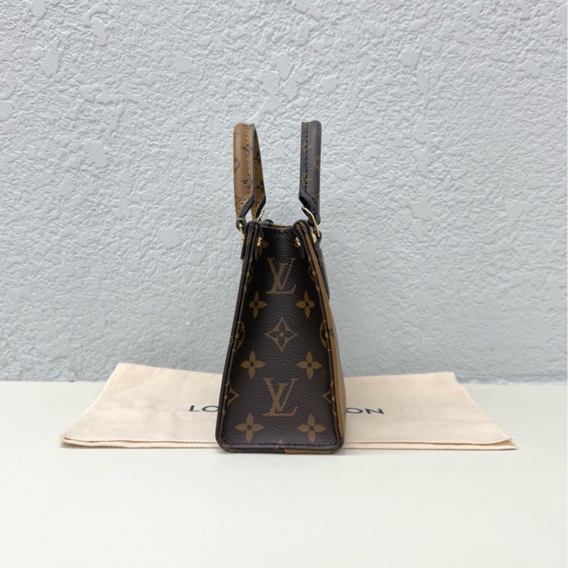 全🆕 路易威登LV onthego bb 老花 托特包手提包斜挎包 芯片款 金扣 💛正品-4