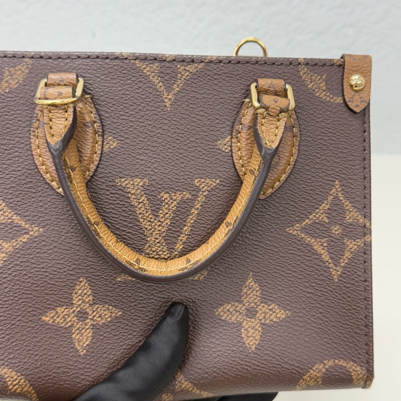 全🆕 路易威登LV onthego bb 老花 托特包手提包斜挎包 芯片款 金扣 💛正品-7