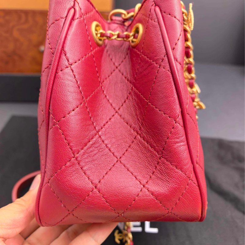 香奈兒Chanel紅金埃及水桶mini單肩包小水桶-2