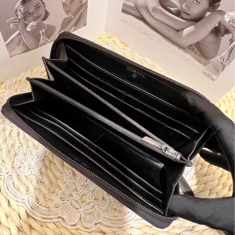 Chanel 絕版山茶花長夾-4