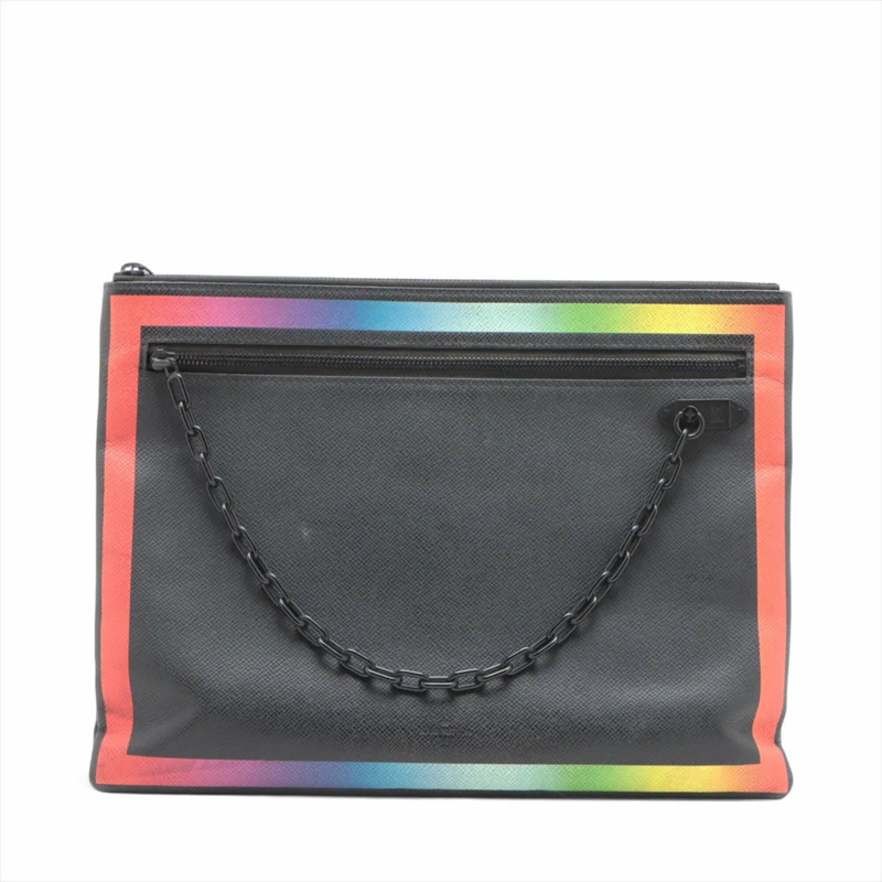 路易威登 Taiga Rainbow Pochette M30347 第二隻包 手拿包 男士-0
