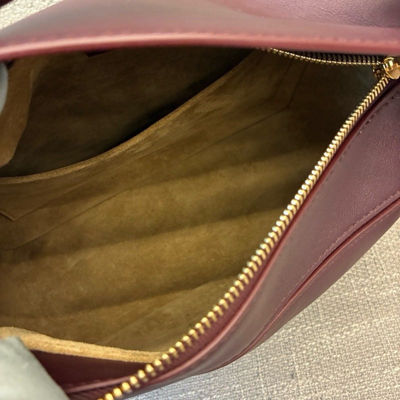閒置新🆕Loewe/羅意威puzzle小號 手提包斜背包 酒紅色 金扣 ✅正品-6