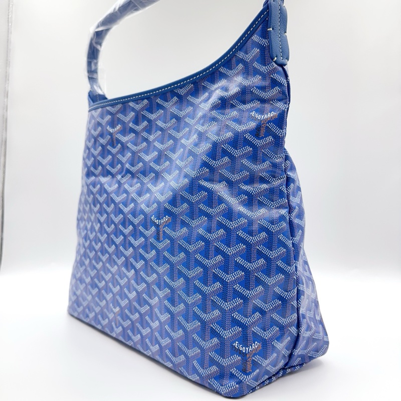 閒置新🆕Goyard/戈雅hobo子母包單肩包 蓝色 銀扣💙正品-3