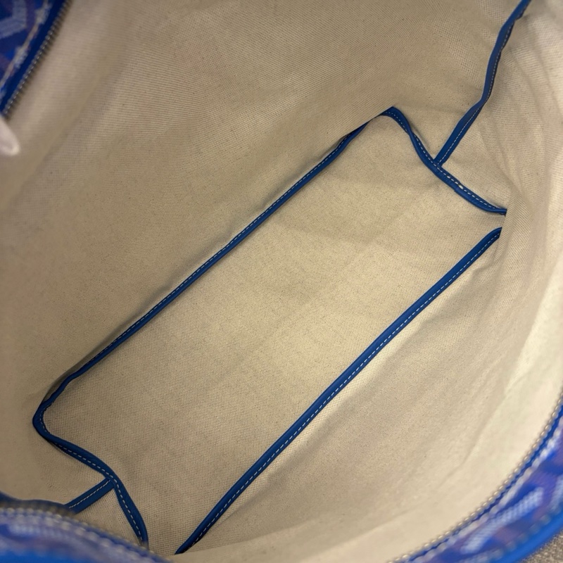 閒置新🆕Goyard/戈雅hobo子母包單肩包 蓝色 銀扣💙正品-5