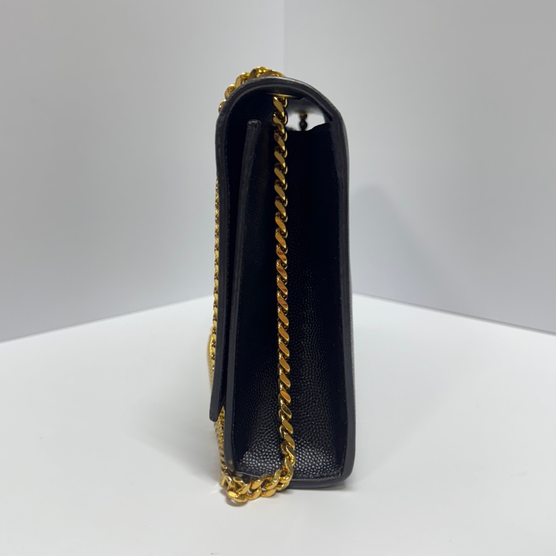 【極新🎁】 YSL KATE 聖羅蘭 黑金肩背包 專櫃最新款 (專櫃73,700)-4
