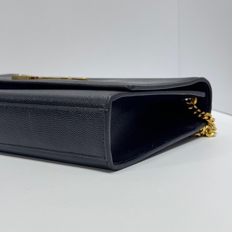 【極新🎁】 YSL KATE 聖羅蘭 黑金肩背包 專櫃最新款 (專櫃73,700)-6