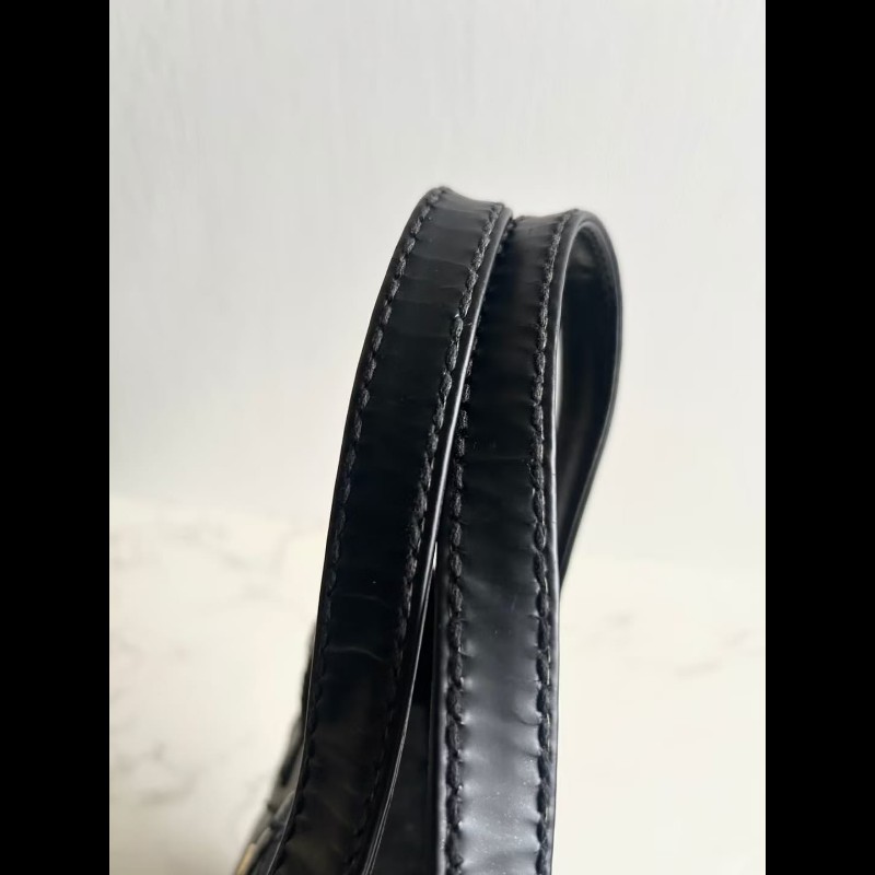 【LA LUNE】絕版古董包 Chanel Vivian 黑金色托特包 側背包 單肩包 中古-6