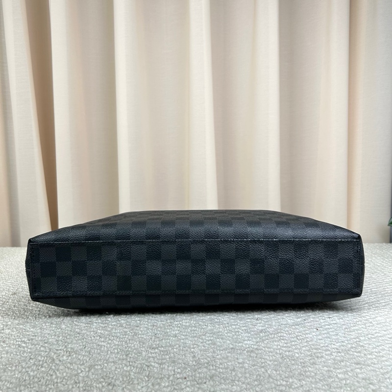 LV路易威登黑棋盤格男士公文包 經典棋盤格-1