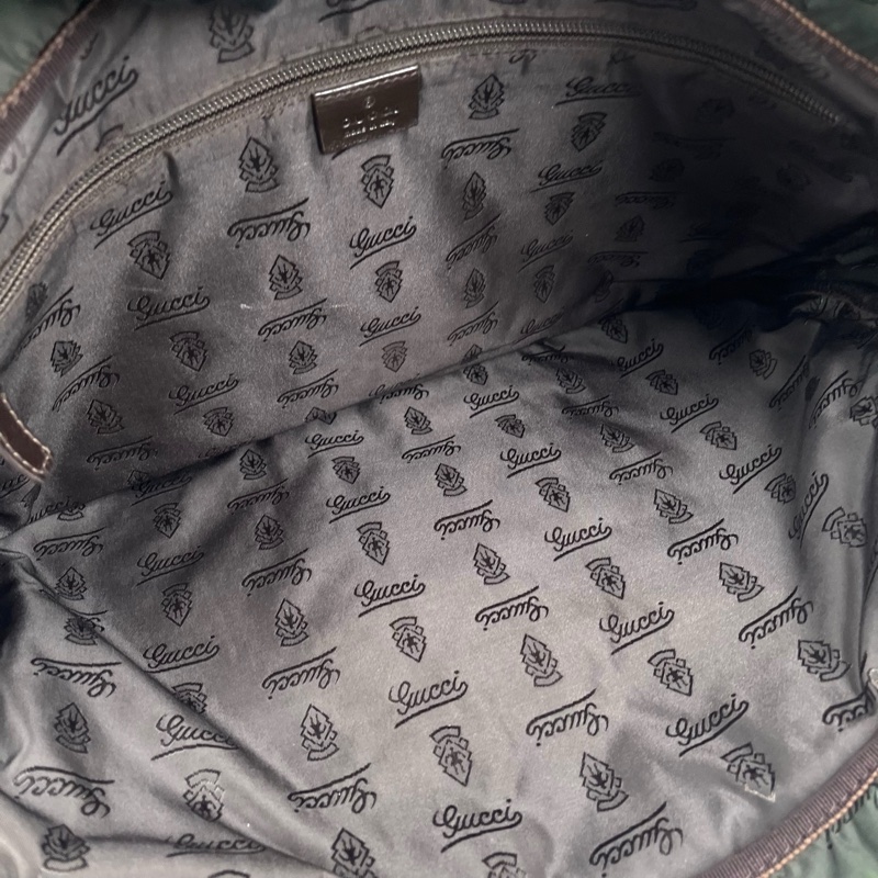 GUCCI古馳 少肩帶 全皮老花壓紋手提包公文包電腦包-7