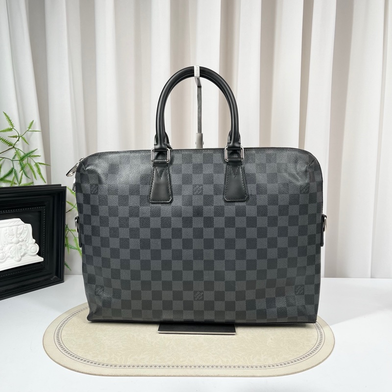 LV路易威登 少肩帶 棋盤格公文包手提斜挎-1