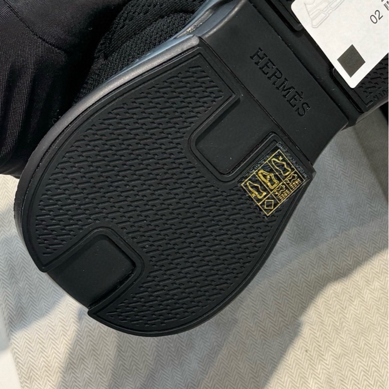 全新Hermès 愛馬仕 Heros 運動鞋 黑色 41碼  配件塵袋鞋帶-3