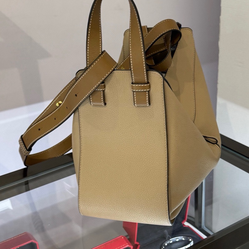 Loewe羅意威 Hammock吊床包 大象灰 沙色 有個內膽。-2