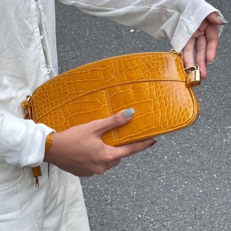 【LV真鱷魚皮🐊】 LV Crocodile 真鱷魚皮 手拿包 （專櫃價55萬台幣）-17