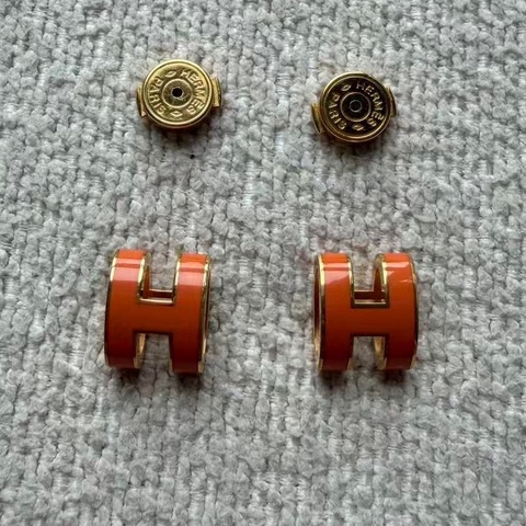 Hermès 愛馬仕 pop h mini 耳釘  🈚配件