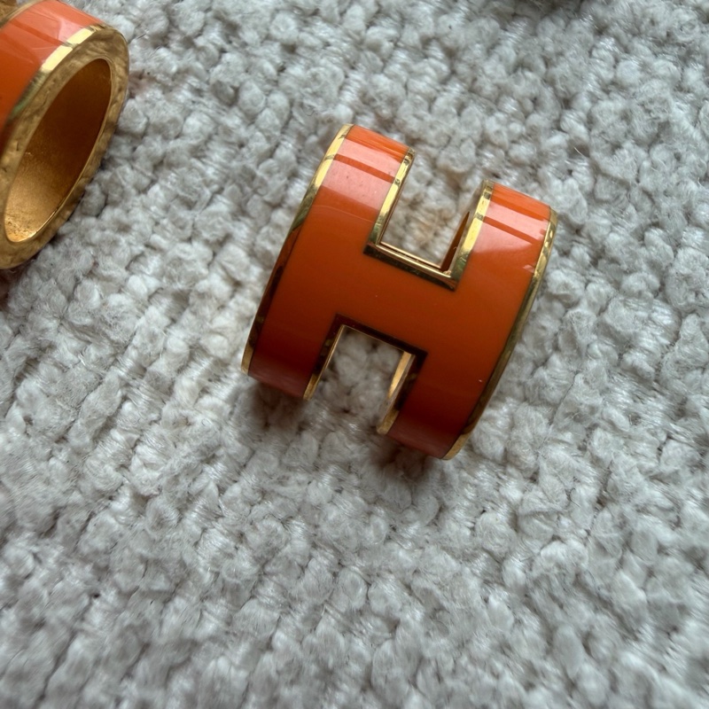 Hermès 愛馬仕 pop h mini 耳釘  🈚配件-1