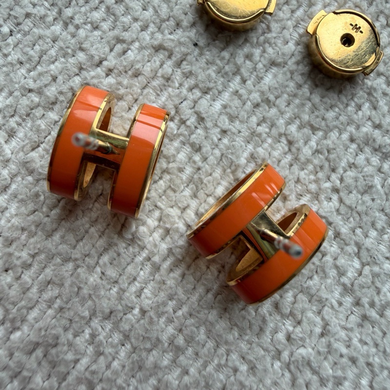 Hermès 愛馬仕 pop h mini 耳釘  🈚配件-8