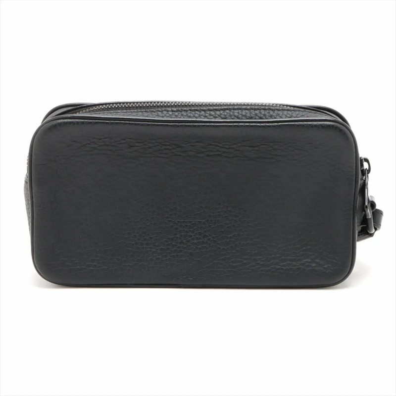 路易威登男士RFID防護Taurillon Monogram Pochette Volga M55703皮革手拿包-1