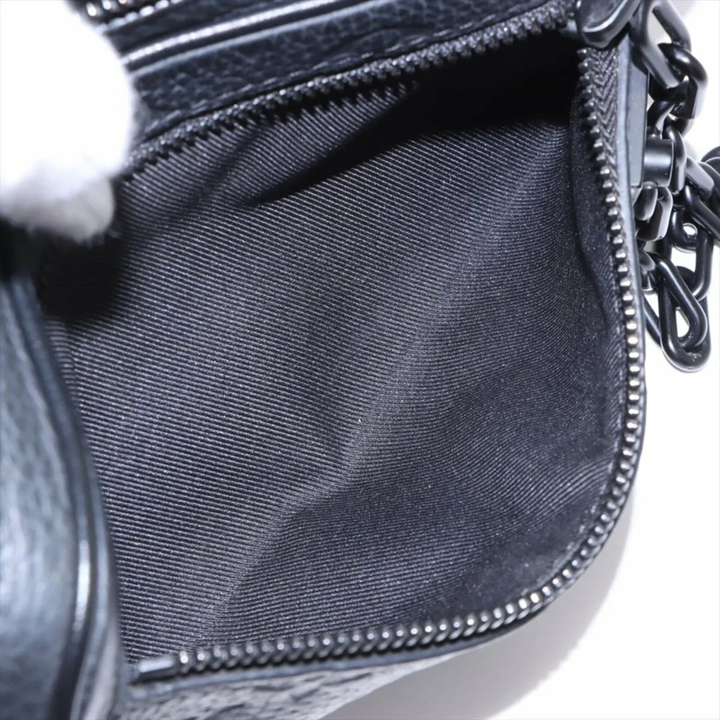 路易威登男士RFID防護Taurillon Monogram Pochette Volga M55703皮革手拿包-6