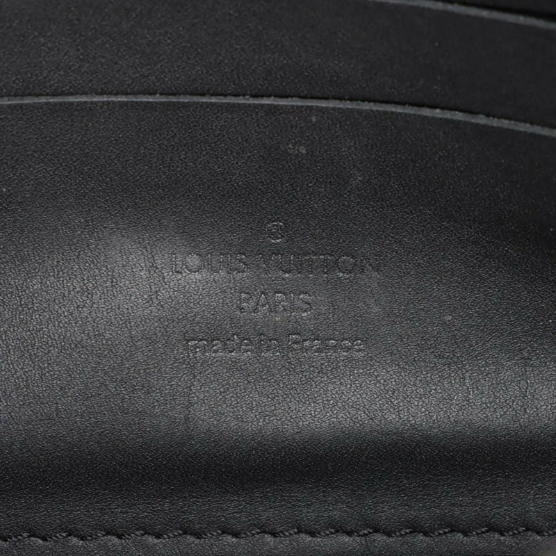 路易威登男士RFID防護Taurillon Monogram Pochette Volga M55703皮革手拿包-7