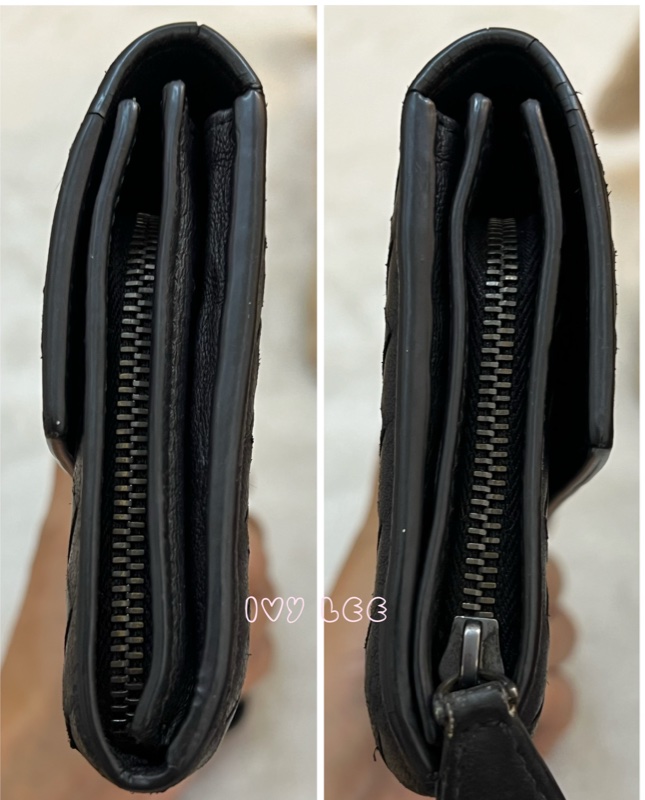 BOTTEGA VENETA 黑色 經典 編織長夾 正品 二手精品-13