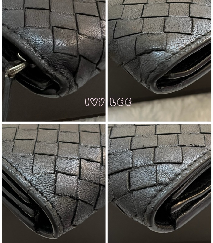 BOTTEGA VENETA 黑色 經典 編織長夾 正品 二手精品-14