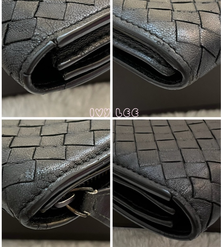 BOTTEGA VENETA 黑色 經典 編織長夾 正品 二手精品-15