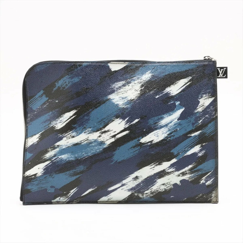 全新未使用路易威登迷彩 Pochette Jour GM M61751 皮革男士手拿包-1
