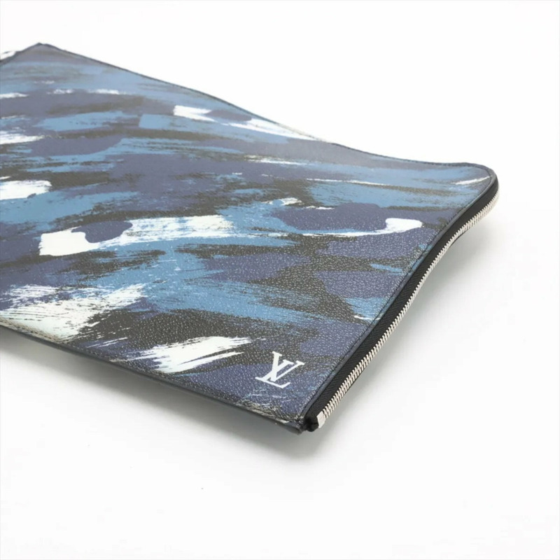 全新未使用路易威登迷彩 Pochette Jour GM M61751 皮革男士手拿包-2