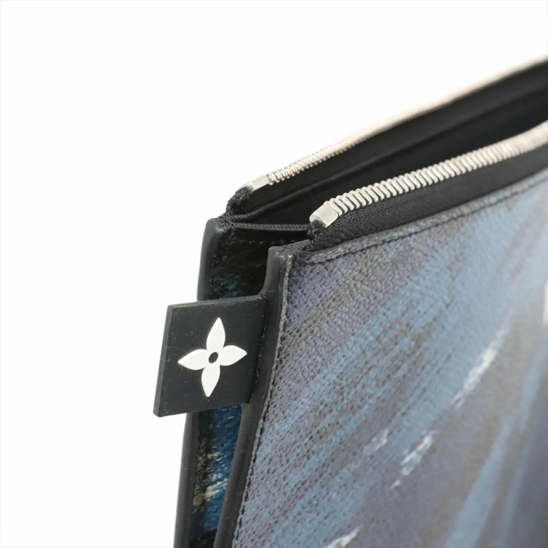 全新未使用路易威登迷彩 Pochette Jour GM M61751 皮革男士手拿包-7