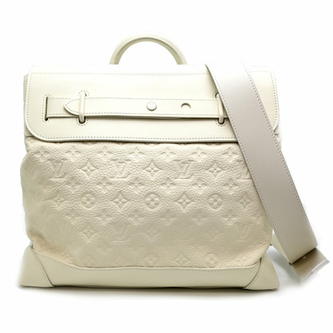路易威登 Steamer PM 男女單肩包 M53279（已停產）Monogram Empreinte Blanc（白色）