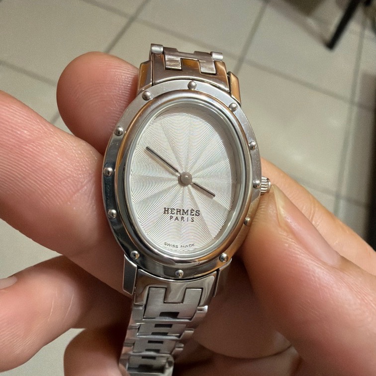 Hermès Clipper 橢圓錶盤 絕版款式-0